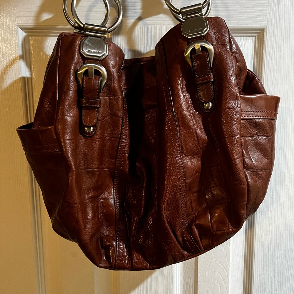 B. Makowsky Rich Brown Shoulder Bag